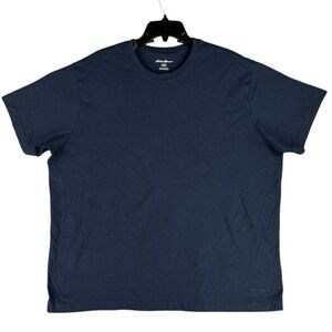 Eddie Bauer‎ Basic Soft Casual T Shirt Mens XXL Blue Regular Short-Sleeve Top